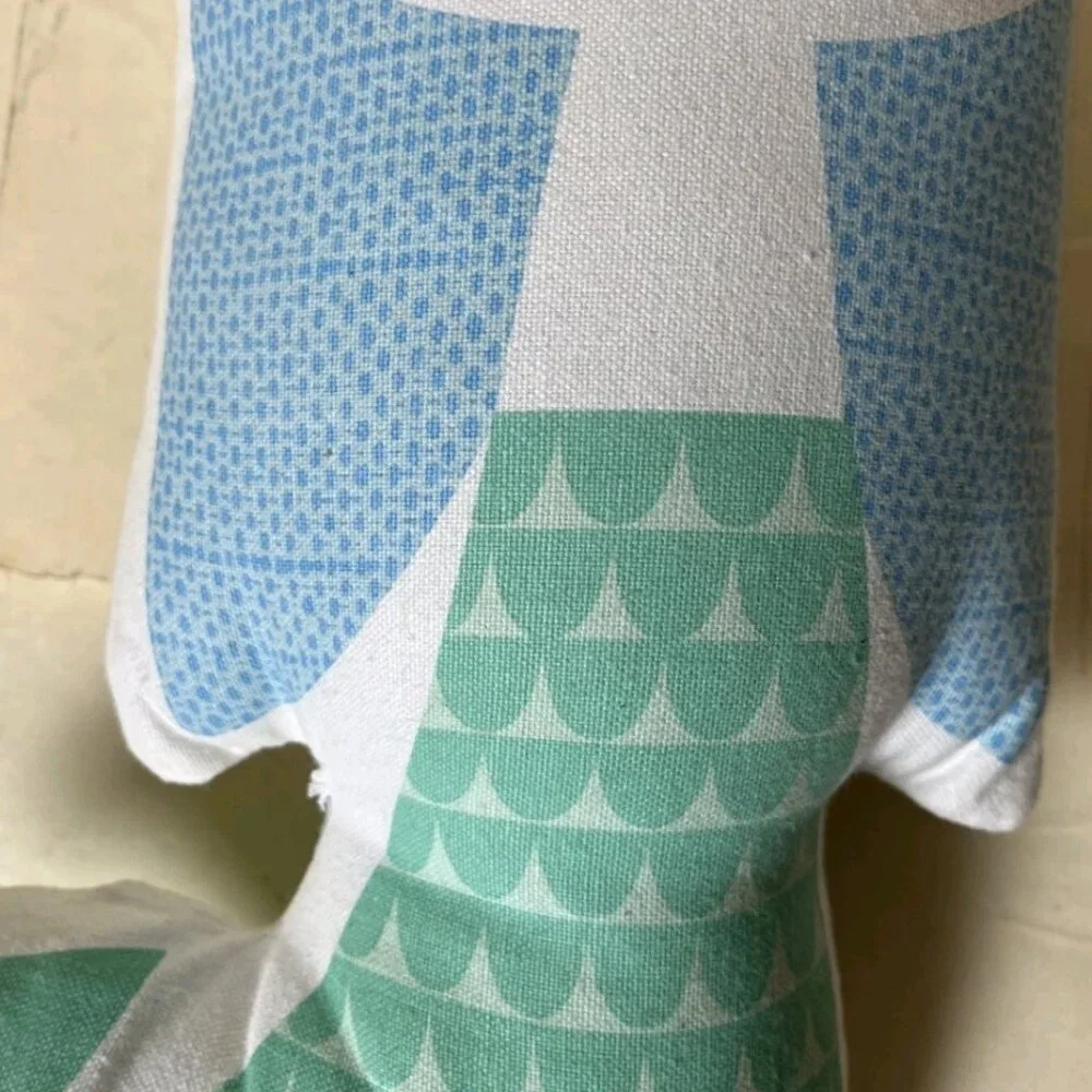 Petit Monkey Mermaid Plush Pillow 14” Kids Room Decor Soft Toy